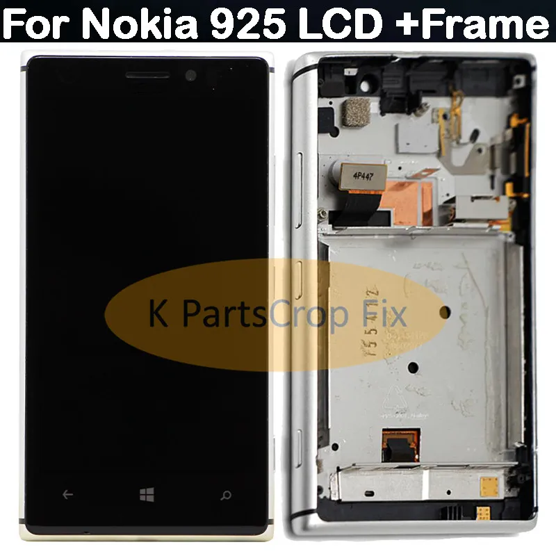 

for Nokia Lumia 925 Display LCD Touch Screen Assembly +Frame Black for Nokia 925 LCD for Phone Spare Parts Free shipping