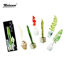 30 шт./лот милые растения в горшках подарочные закладки маркер канцелярские принадлежности подарок реалистичные кавайные Мультяшные закладки для офиса школьные принадлежности