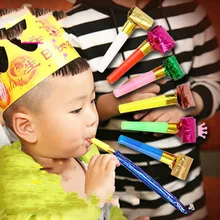 20 шт./компл. забавные яркие свистки, ночное белье, детская одежда День рождения дутая Дракон разлив нефти Детские свисток музыкальные игрушки подарки для детей