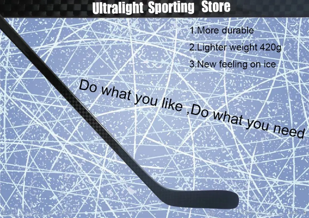 420g true 1 piece Ice Hockey Stick P92 P88 P28 Flex 77 87 102