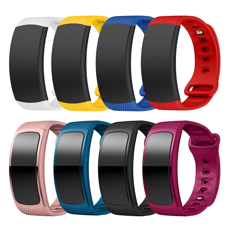 

Watch Band Luxury Sport Silicone Watch Replacement Wrist Band Bracelet Strap for Samsung Gear Fit2 SM-R360 Watch Wristband