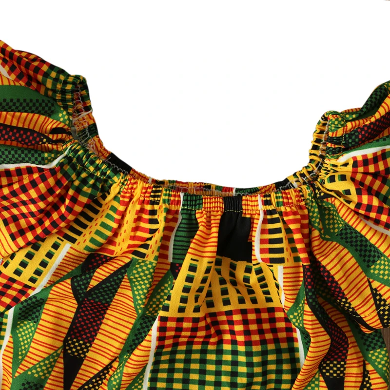 US Stock Infant Baby Girls Kids African Jumpsuit Clothes Toddler Playsuit Outfit