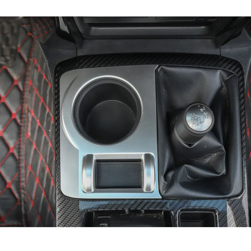 

For Toyota 4Runner TRD 2010+ Car Four-wheel Water Cup Holder Panel Decoration Frame Stickers Interior ABS Car Molding