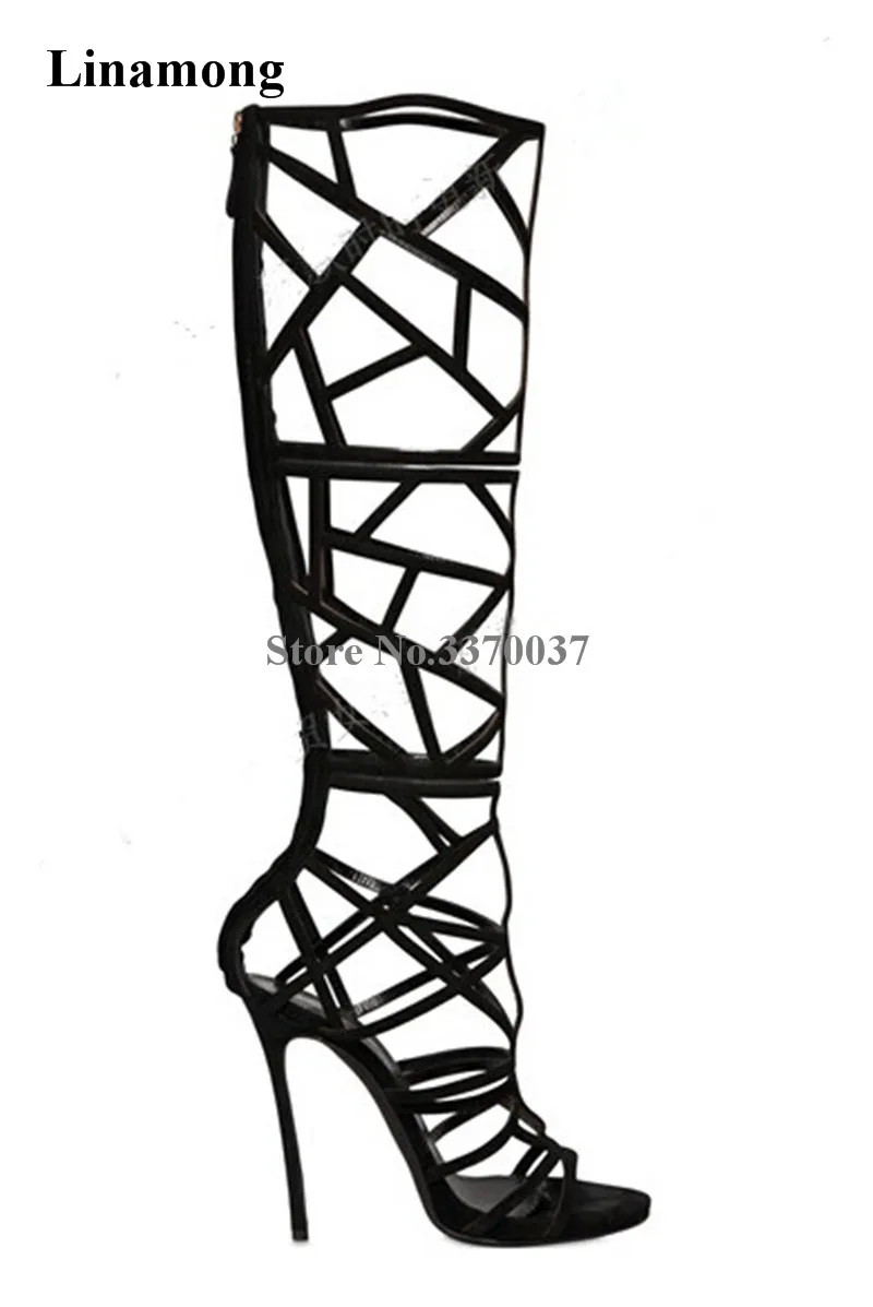gladiator boots knee high