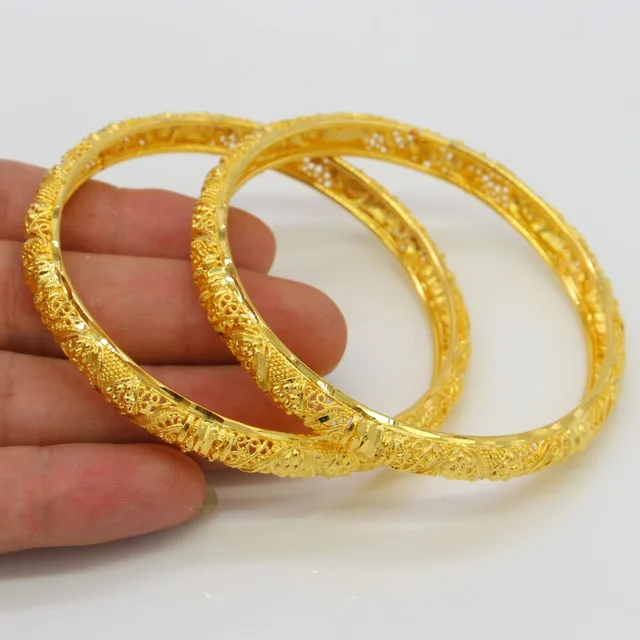 Width 8mm Dubai Gold Bangles Women Men 24k Color Width 8mm Dubai Gold Bangles Women Men 24k Color Bracelets African Ethiopian Arab