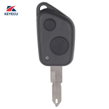 

KEYECU Brand New Replacement Remote Key Shell Case for PEUGEOT 106 205 206 306 307 405 406 2 Button Keyless Entry Remote Fob