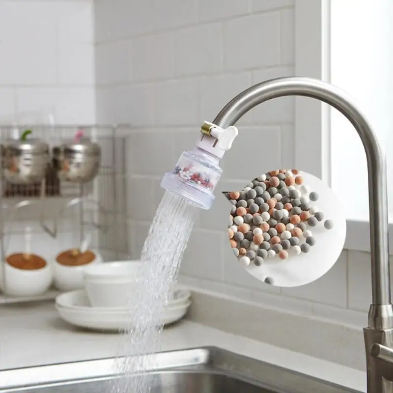 

Adjustable Kitchen Faucet Sprinkler Rotary Water Filter Spray Household Water Purifier Remove Rust Kitchen Sprayers