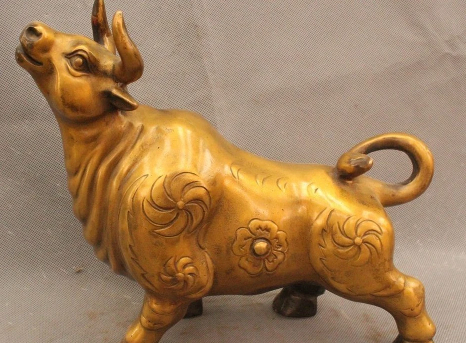 

11" Marked Chinese China Purple Bronze Elephant Zun Incense Burner Censer Statue