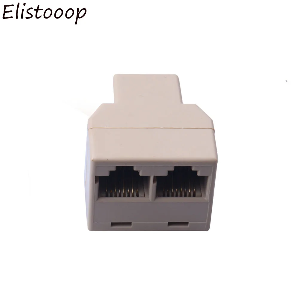 Elistooop 3 шт./лот Соединительный адаптер от 1 до 2 каналов сетевой Ethernet Кабель LAN RJ45