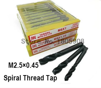 

Free shipping M2.5*0.45 10PCS YAMAWA nitride high speed steel spiral tap special stainless steel screw tap ,Thread Tap