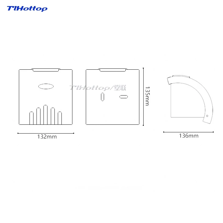 132x136x135 мм ручной многократный бумажный ПОЛОТЕНЦЕДЕРЖАТЕЛЬ для ванной комнаты настенный кухонный держатель для бумажного диспенсера ключ открытая коробка для салфеток