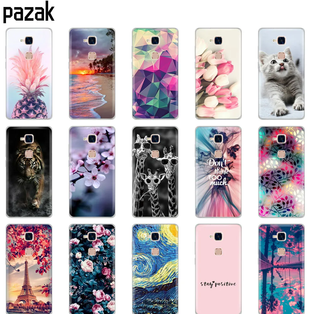 

for honor 5C case coque soft tpu silicon back cover on for huawei honor 5c bumper copas 360 full protective printing fundas cute