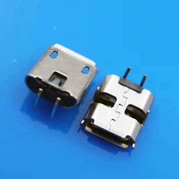 

500pcs 2Pins Micro USB Female Connector Special Micro USB Connectors FOR digital Product