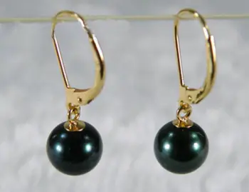 

shitou 00707 10-11MM AAA BLACK TAHITIAN PEARL DANGLE EARRING 14K/20 discount 40%