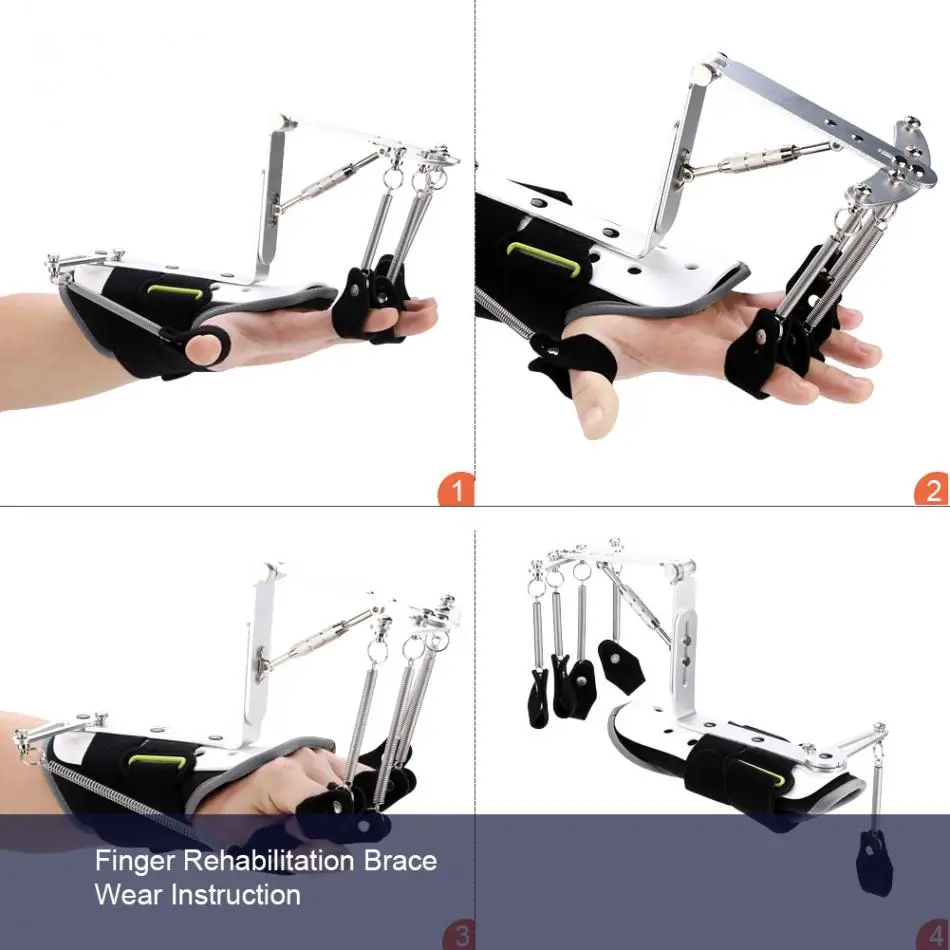 Регулируемый Палец шина протектор медицинские запястья ортопедические реабилитационный тренажер сухожилия упражнения для инсульта гемиплегии