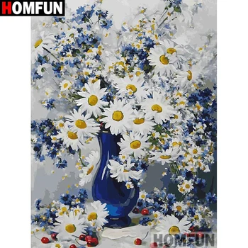 

HOMFUN Full Square/Round Drill 5D DIY Diamond Painting "Flower landscape" Embroidery Cross Stitch 5D Home Decor Gift A17692