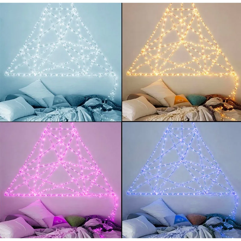 20X RGB светодиодный звездного света строки 5 м Multi Цвет изменение Мерцание