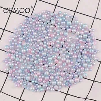 

20g Random Mixed Rainbow Color ABS Imitation No Holes Loose Spacer DIY Beads For DIY Necklace Bracelet Handmade Jewelry