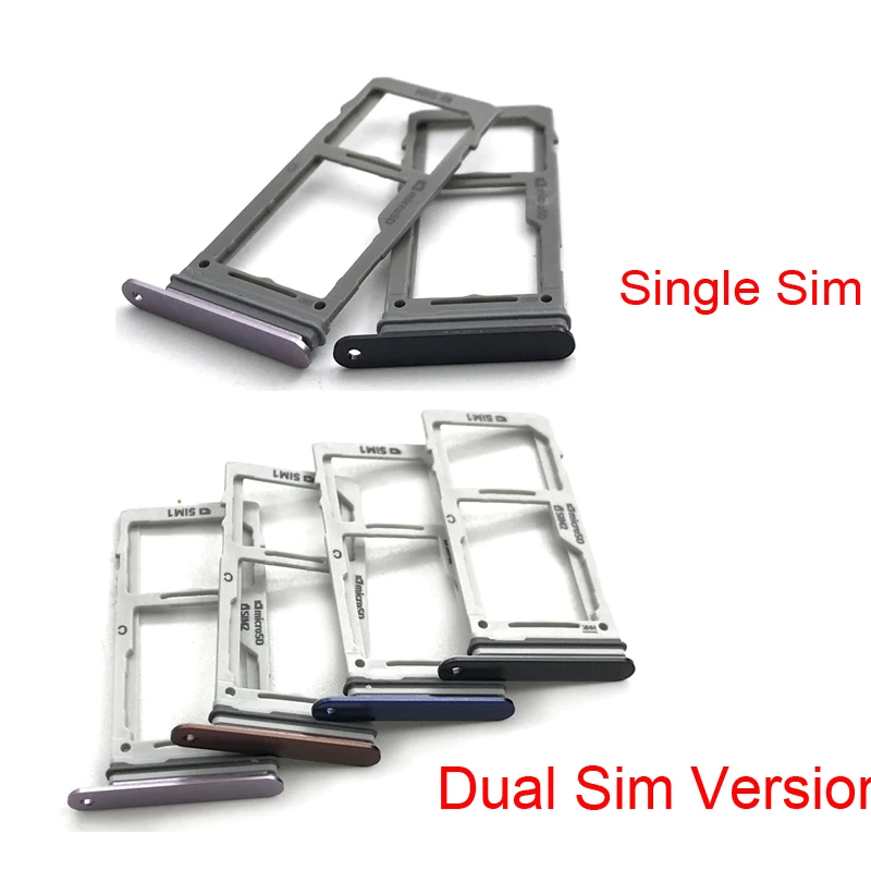 새로운 OEM 싱글 카드 & 듀얼 카드 SIM SD 카드 트레이 삼성 노트 9 듀얼 마이크로 SIM 카드 트레이 슬롯 홀더 SIM 슬롯 핀 포함