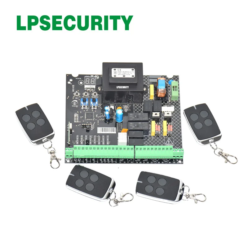 

LPSECURITY Swing gate opener motor pcb circuit board controller card for 220V AC swing linear motor actuators