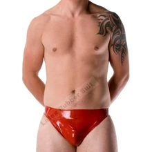 Чехол латекса стринги красный латекс Для мужчин T-Back