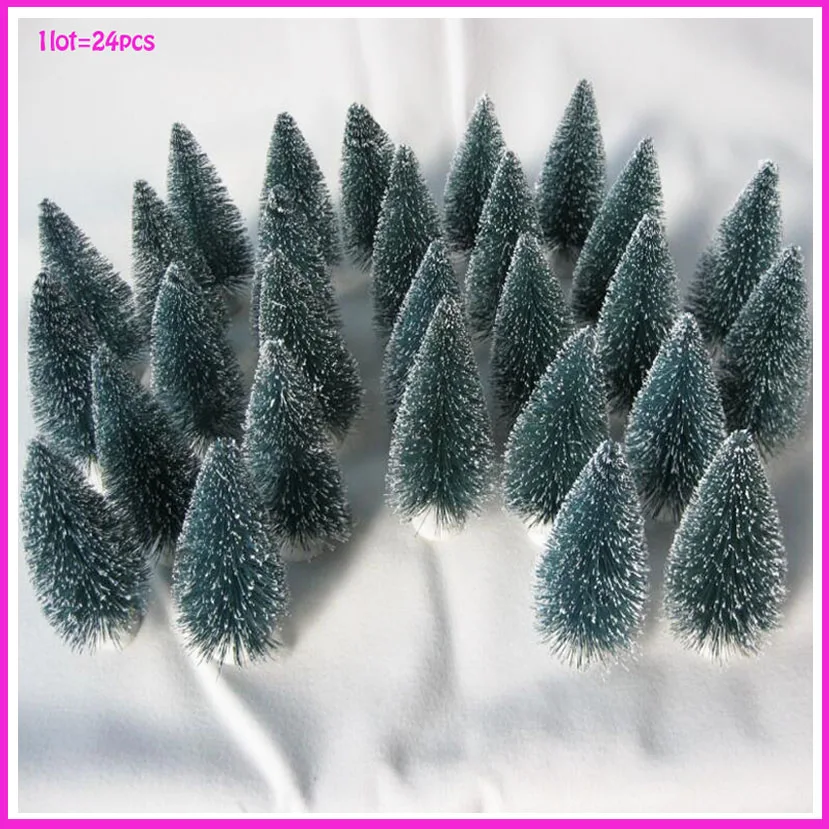 

24 pcs Mini Christmas Tree,Christmas Decoration Supplies,Xmas Small Pine Tree,Christmas Navidad,The Desktop Mini Christmas Tree