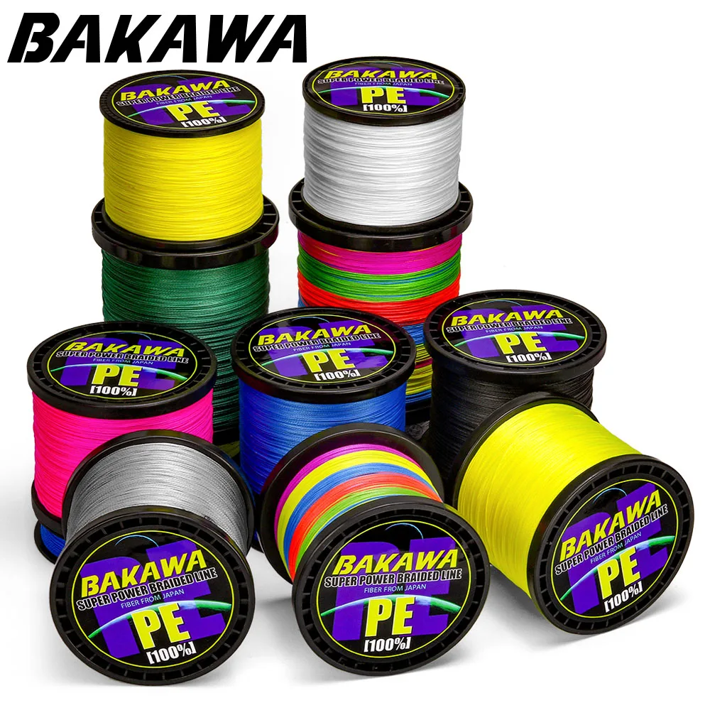 BAKAWA 300 м до 1000 м 8 нитей Супер Прочные 4 плетеные лески PE многонитевые лески для ловли карпа веревка шнур Pesca|Рыболовные лески|   | АлиЭкспресс