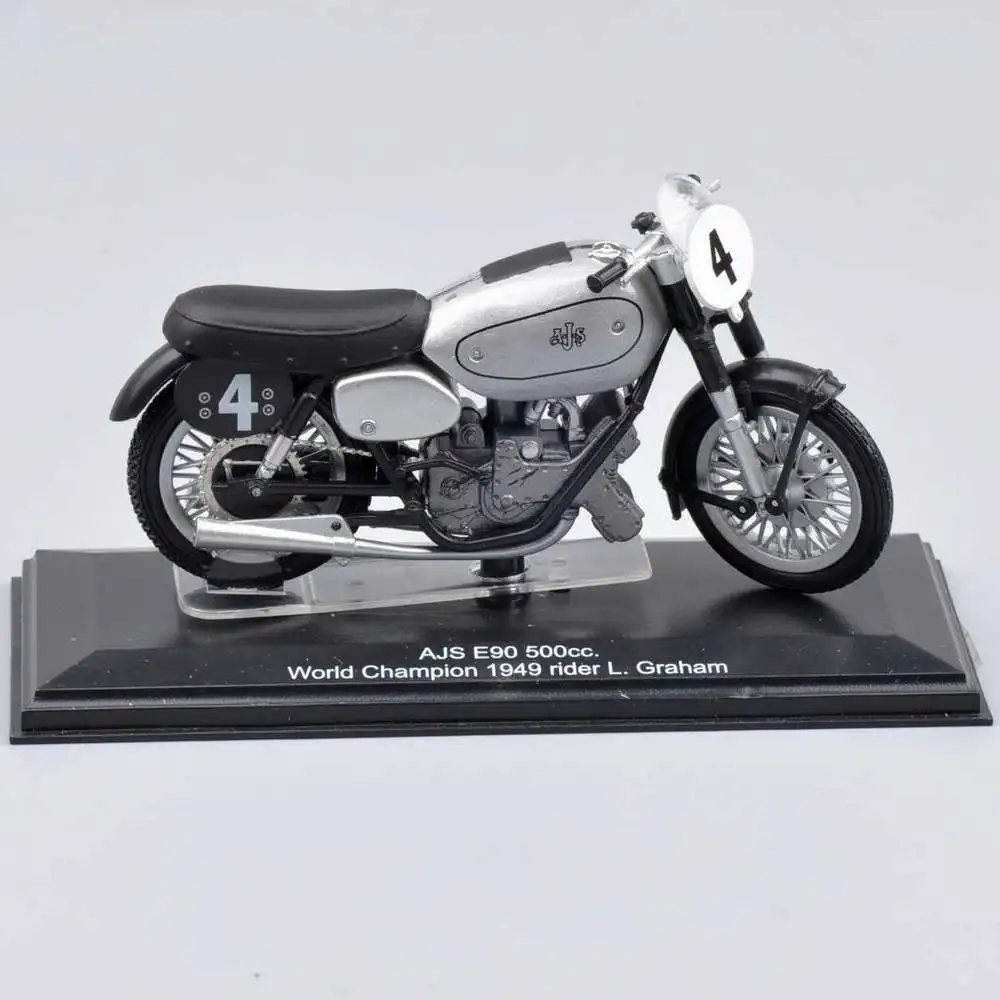 Игрушки для детей 1:22 italeri ajs E90 500cc чемпион мира 1949 мотоцикл литья под давлением модель мотоцикла коллекция игрушек