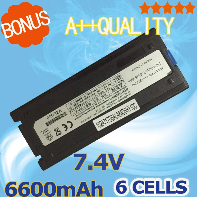 6 CELLS Laptop font b Battery b font For PANASONIC CF VZSU30 CF VZSU30A CF VZSU30AU