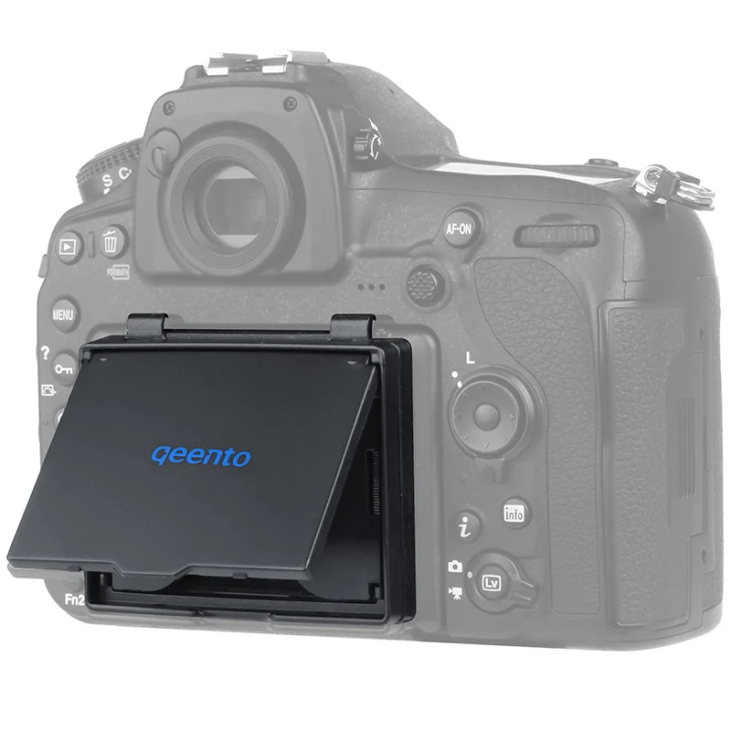 Qeento D850-q ЖК-дисплей Экран протектор всплывающее окно козырек от солнца ЖК-дисплей боковина капота Крышка для nikon D850 цифровой камеры