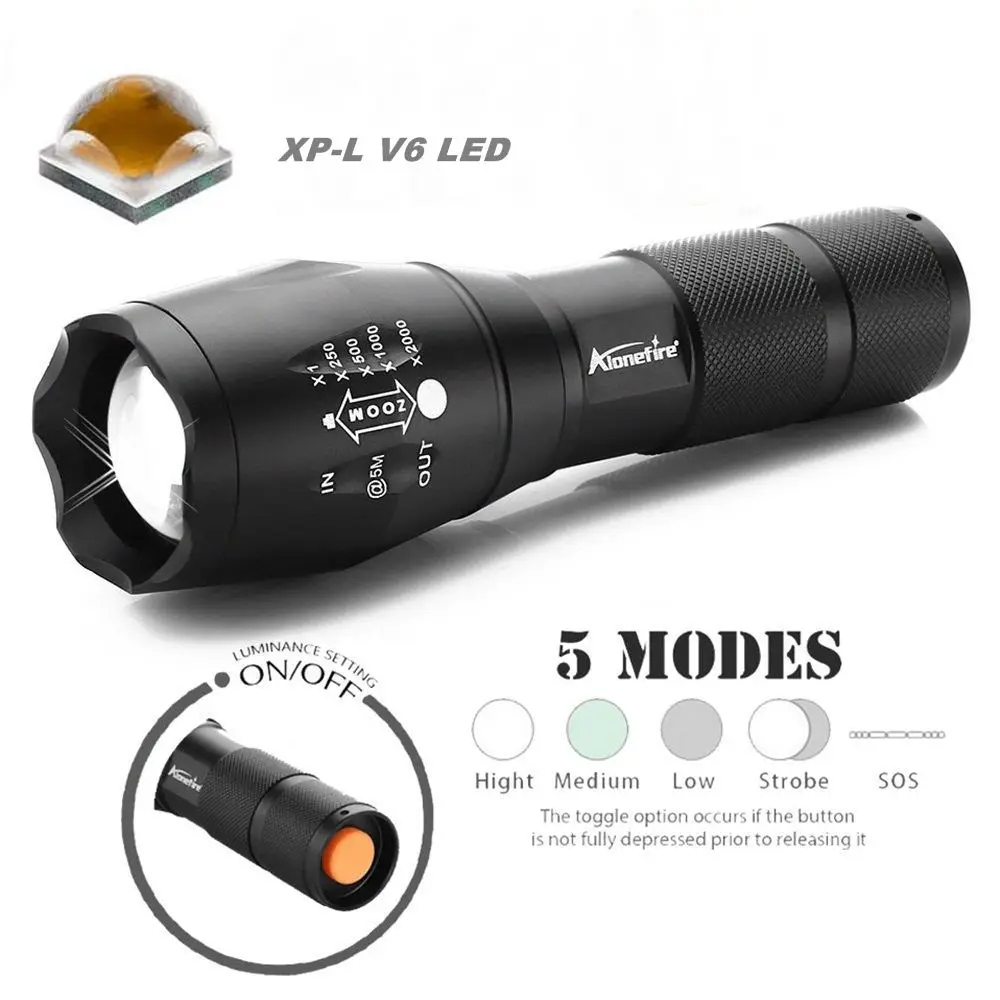 E17 XP-L V6 led flashlight (7)