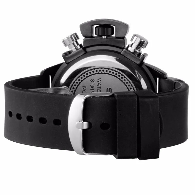 SKONE бренд для мужчин's популярные часы хронограф дат спортивные часы для мужчин ГАРАНТИРОВАНО ВОЕННАЯ Униформа часы силиконовые наручные