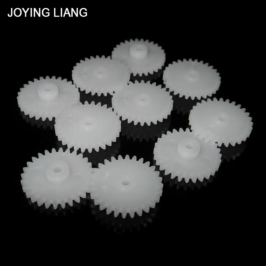 

282A Module 0.5 28 Tooth Plastic Gear Disc Toy Pinion Fittings 28T 2mm Gears 10pcs/lot