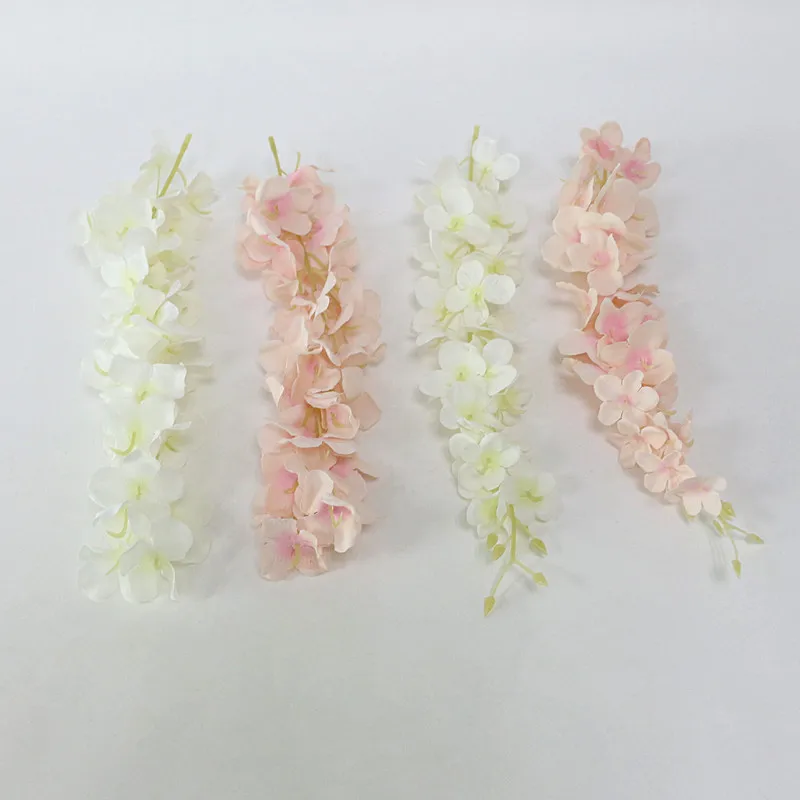 Flone Artificial Wisteria Rattan Silk Flower Simulation Flower Vine Flower Hydrangea  DIY Wedding Party Wall Hanging Decor Art (10)