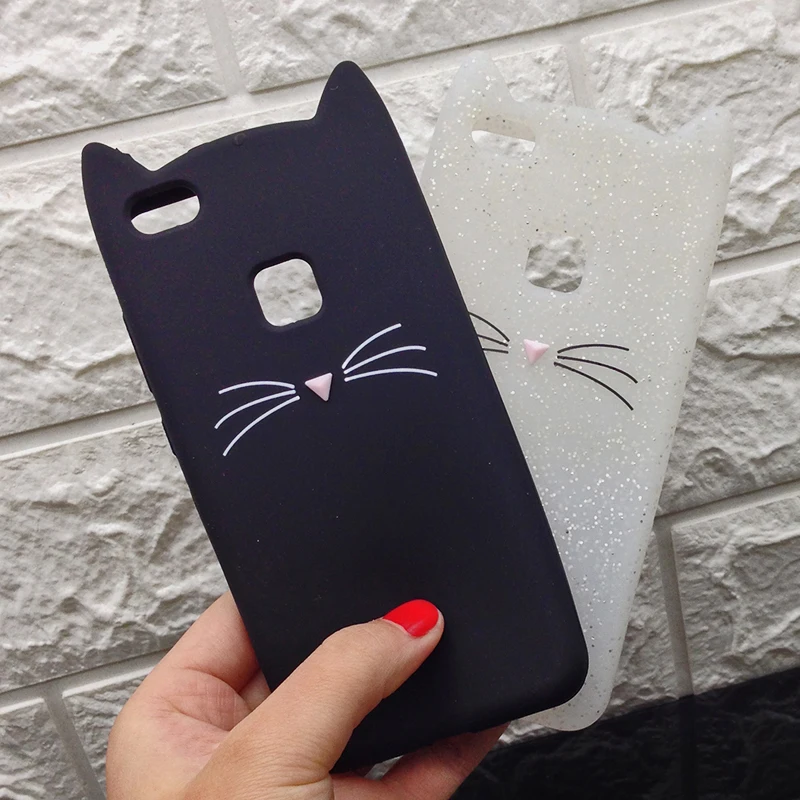 P8 P9 Lite Cat Case for Huawei P9 Lite mini Silicone Phone Cover Y6 pro 2017 Lovely Cats casas 3D Soft Back Mobile Phone Funda (13)
