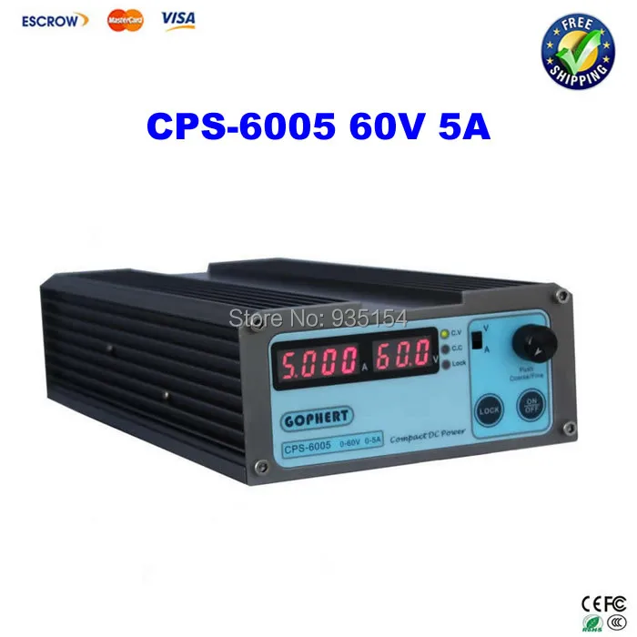 

Small Volume CPS-6005 60V 5A compact adjustable Switch-Mode switching DC Power Supply regulated voltage supply