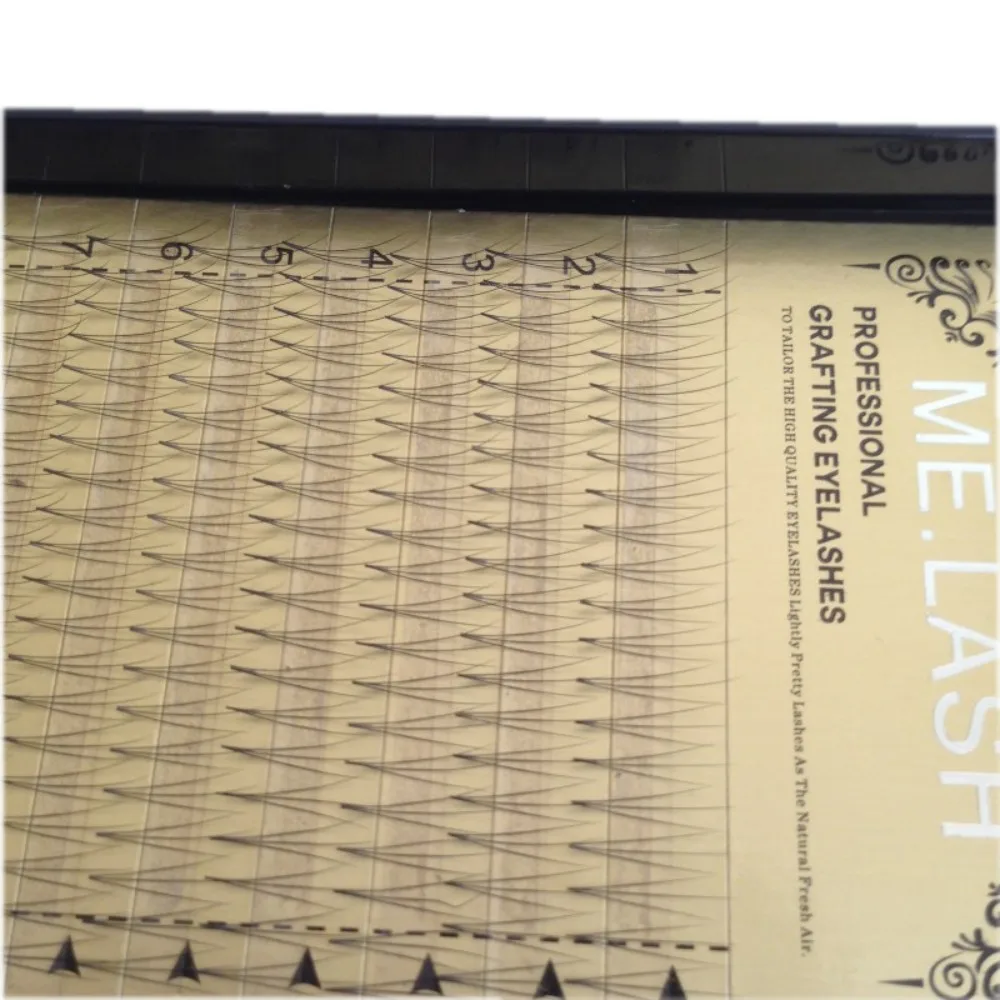 ME.LASH 3pclot Volume 3D Eyelash Extensions 0.07&0.10mm Thickness Hair Mink Strip Makeup C Curl Individual Eyelashes Natural (27)