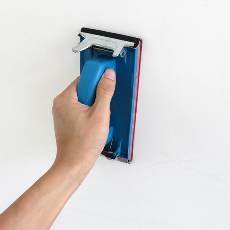 Ручные пластиковые губка держатель для полотенец для полировки инструмент для всей семьи шлифовальный стены специальный песок рамки без каблука шлифовальной бумаги держатель