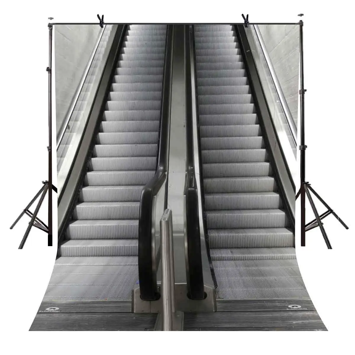 

5x7ft Staircase Backdrop Gray electric stairs photography background and Photography Studio Backdrop Props