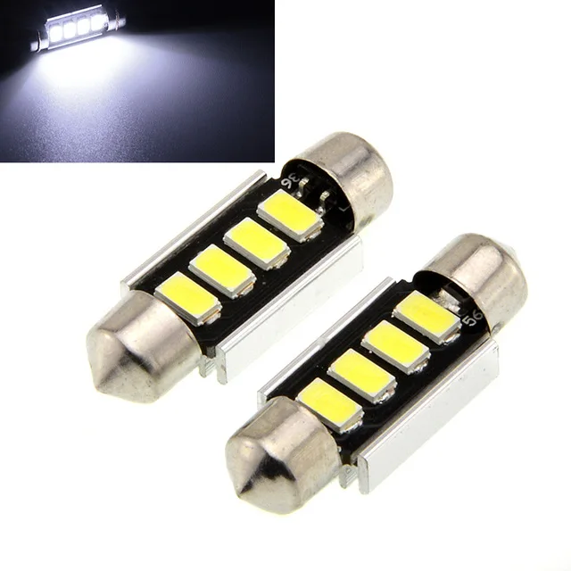 2X Canbus гирлянда 4SMD 36 мм Гирлянда 5630 LED CANBUS Купол Автомобилей Чтение номерного знака