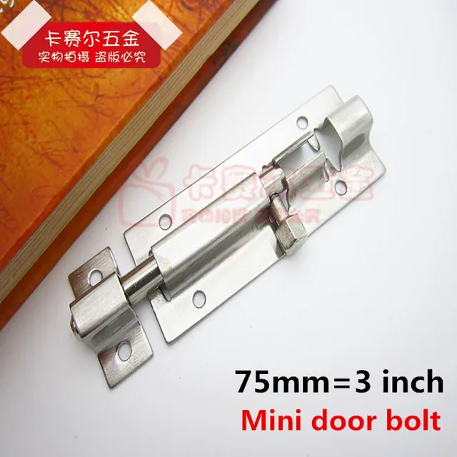 3 Mini Bolt Stainless Steel Furniture Cabinets Door Latches Toilet 3 Mini Bolt Stainless Steel Furniture Cabinets Door Latches Toilet Latch Security Guard Gate Lock Free Shipping