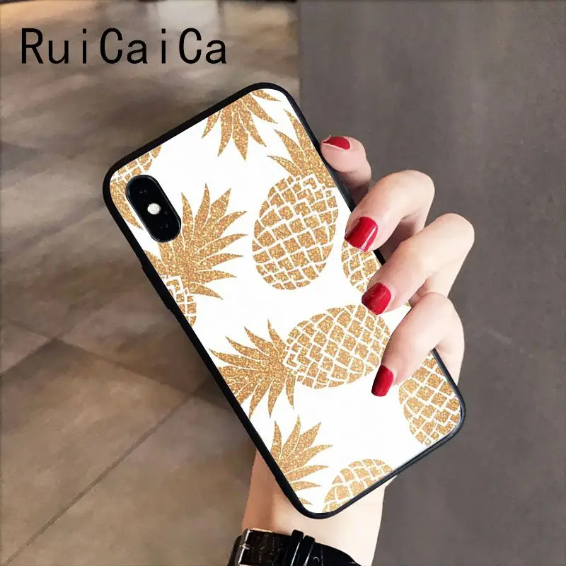 colorful pink gold pineapple