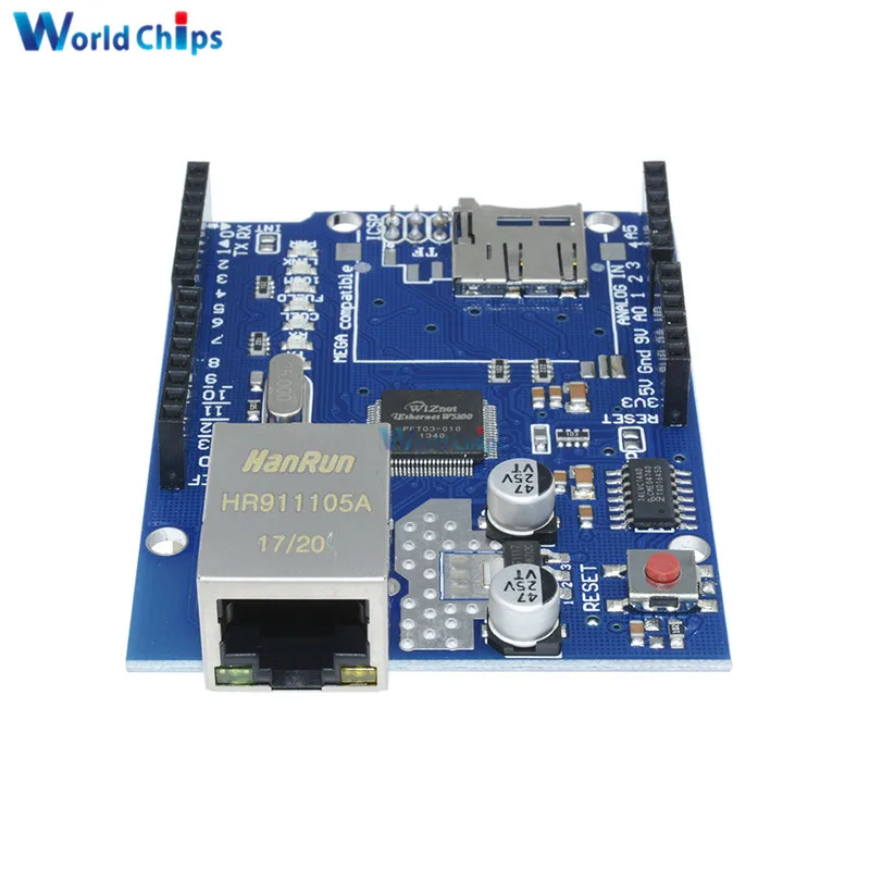 UNO щит W5100 Ethernet щит для Arduino основной платы UNO R3 ATMega 328 1280 MEGA2560 с Micro SD не нужно паять! Один