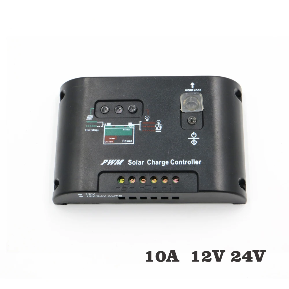 

12V 24V 10A Solar Panel Charger controller Seal GEL AGM Battery PWM charger Regulators PV Street light lamp control