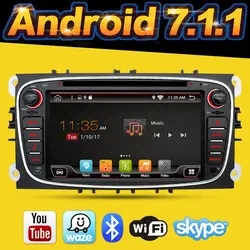 2din android 7,1 автомобильный DVD для Ford Mondeo C-max S max с английским Wifi 3g/4 г gps Bluetooth Радио Сенсорное Зеркало Ссылка