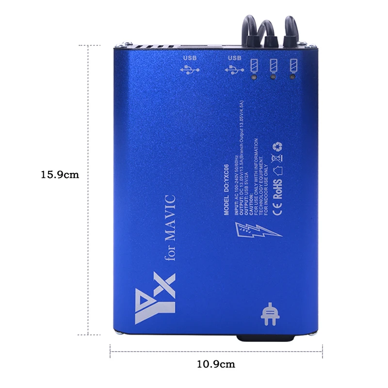 5-канальный Батарея параллельное зарядное устройство/USB зарядное устройство для пульта дистанционного управления/usb-зарядное устройство для смартфона для DJI Mavic Pr
