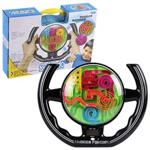 3D лабиринт-головоломка волшебный шар руль лабиринт музыкальное время детские развивающие игрушки тренировочные инструменты подарок на день рождения