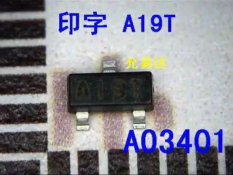AO3401 P -channel MOS transistor chip screen : A19T SOT-23 with a single [professional ] --YYD | Электронные компоненты и