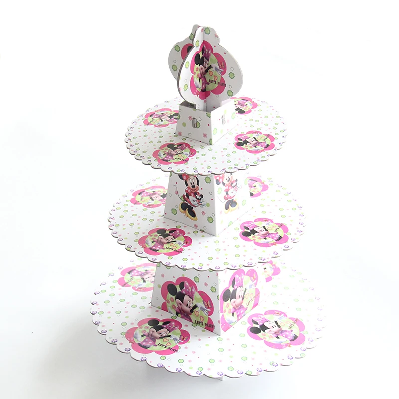 1set 3 tier Cartoon Minnie Mouse Baby Shower Birthday ...