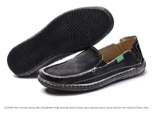 Nova Primavera da Chegada Dos Homens Respirável de Alta Qualidade Sapatos Casuais Sapatos de Lona Sapatos Casuais Deslizar Sobre homens Moda Flats Loafer KM635-648